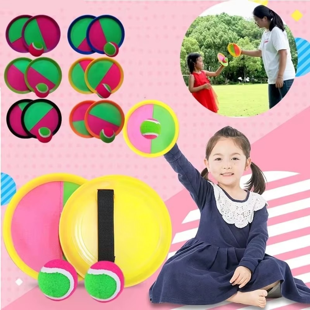 Family Fun Outdoor Suction Catch Game Parent Child Interactive Toss and Catch Set