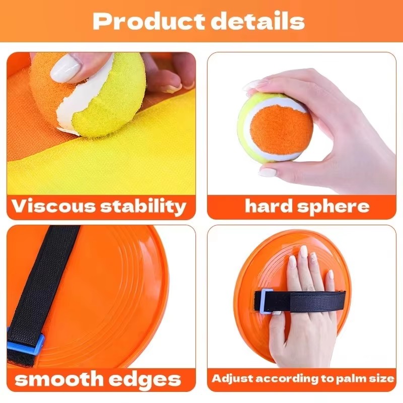 Family Fun Outdoor Suction Catch Game Parent Child Interactive Toss and Catch Set