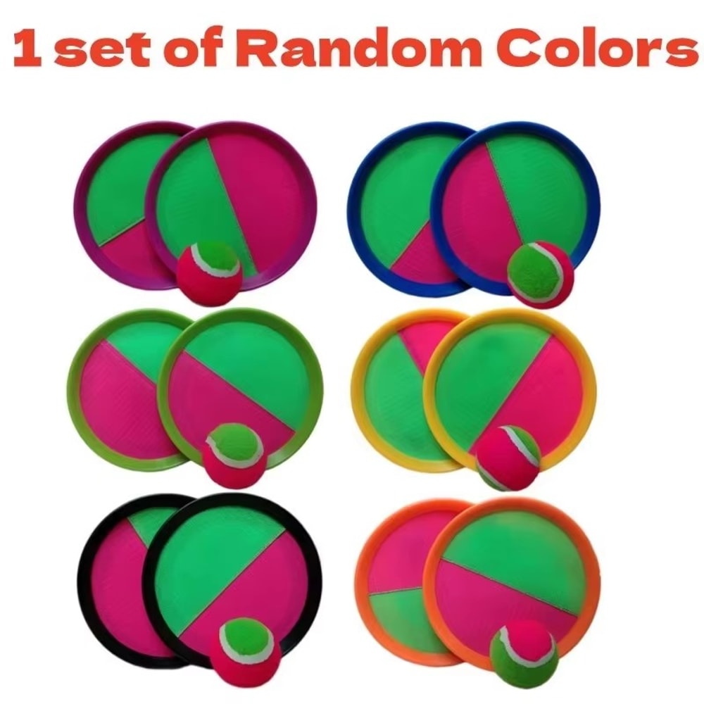 Family Fun Outdoor Suction Catch Game Parent Child Interactive Toss and Catch Set