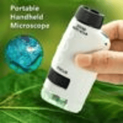 educational mini handheld microscope with led light battery powered kid science experiment pocket microscope kids scienc