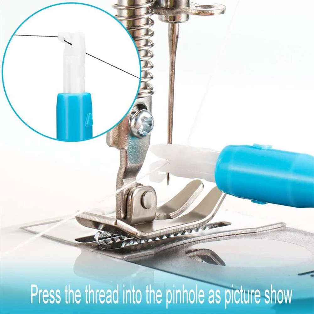 Sewing Machine Needle Inserter Threader Stitch Insertion Tool Automatic Threader Quick Sewing Threa 2