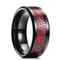 Mens Stainless Steel Carbon Fiber Ring Stylish Durable Rings For Men 6