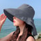 Women Summer Beach Hat with Wide Brim and UV Neck Protection