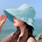 Women Summer Beach Hat with Wide Brim and UV Neck Protection