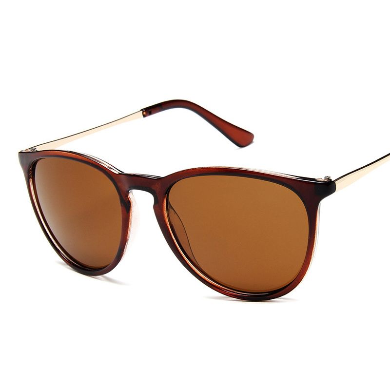 Men Retro Cat Eye Sunglasses Clear Vintage Fashion Shades With Mirrored Finish 1
