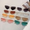 Vintage Rimless Triangle Cat Eye Sunglasses Luxury Designer Sun Glasses for Women Men