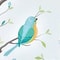 Opaque Privacy Window Film with Static Cling Decorative Bird Decals Frosted Glass Stickers for Ho