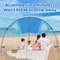 Beach Sunshade Shelter Portable Wind Powered Sun Tent For Family Trips Easy To Carry  Install 1