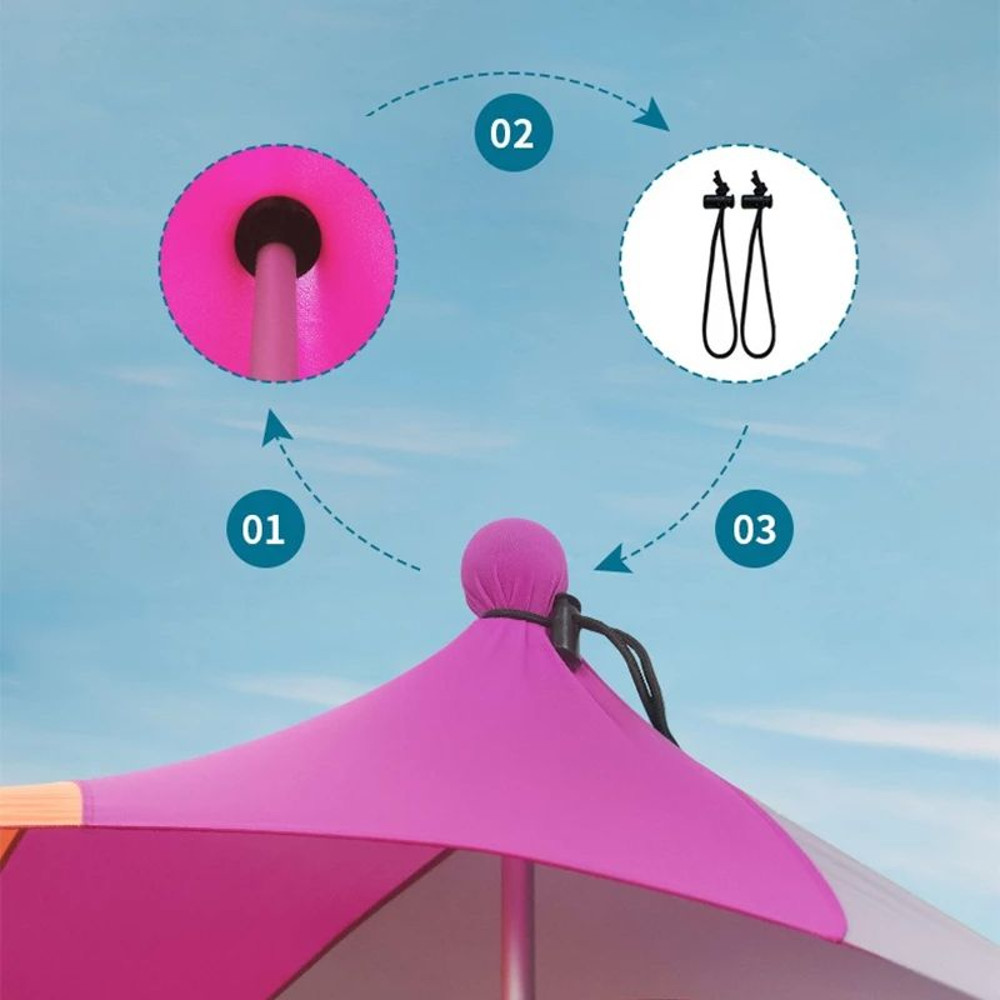 Lightweight Beach Camping Tent Adjustable Sunshade Canopy For Summer Travel Garden And Beach Use 3