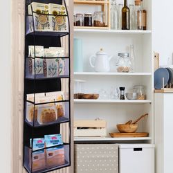 versatile over the door hanging organizer, 4/6 layer wall hanging storage for cosmetics, bathroom, and bedroom dorm