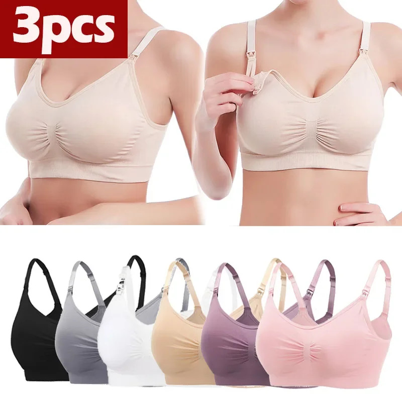 Lot Maternity Nursing Bras Soft Cotton Breastfeeding Bra for Pregnant Women Comfortable Pregnancy