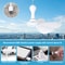 Silent 6 Leaves USB Powered Ceiling Canopy Fan With Remote Control Timing 4 Speed Hanging Fan For C 4