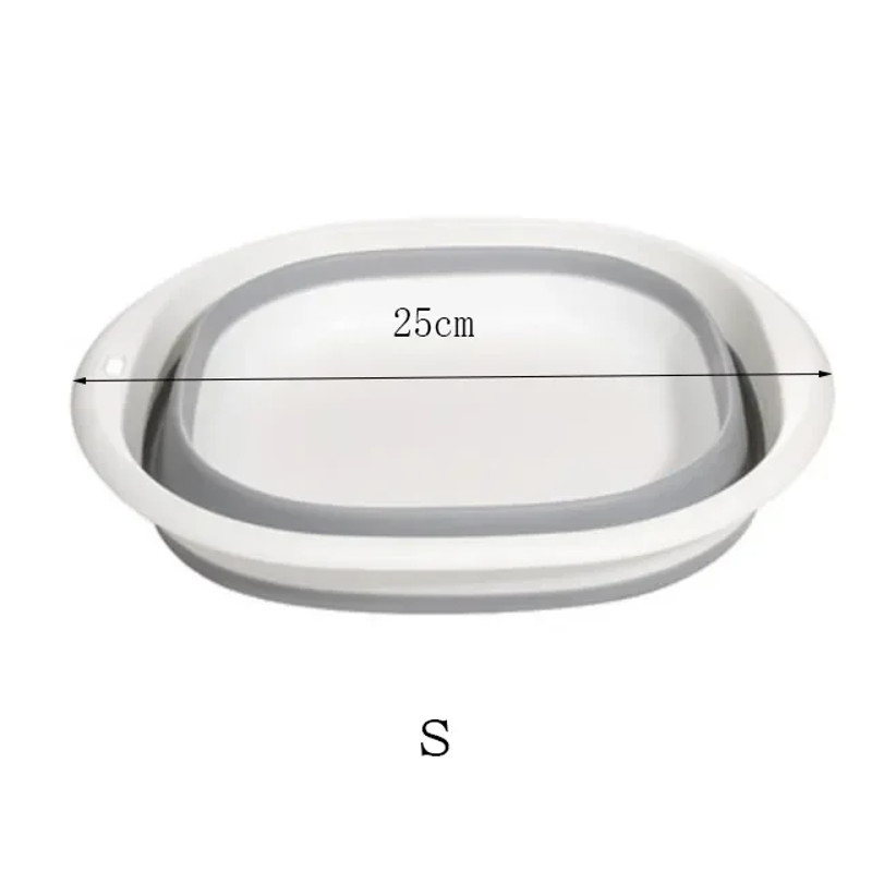 Foldable Plastic Wash Basin,Portable Laundry Tub for Adults & Babies, Space Saving Bath/Kitchen Basin