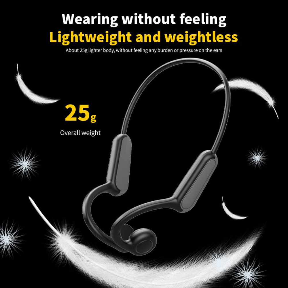 Bone Conduction Earphones Bluetooth 53 Wireless Headphones Ear Hook Design Waterproof Headset For R 6