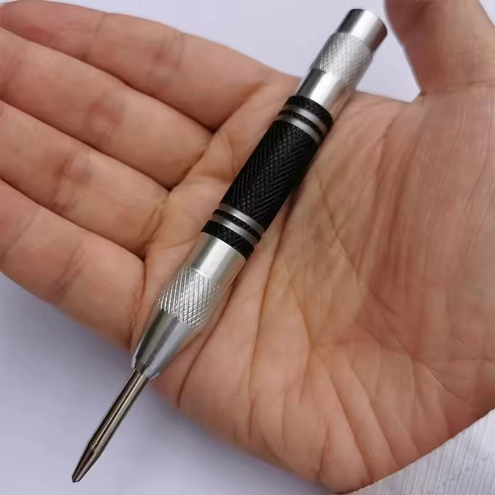 Automatic Center Punch Precision Drill Locator for Carpentry Metalworking DIY Projects