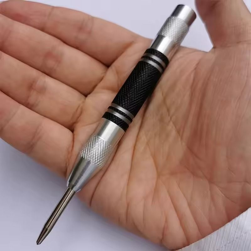 Automatic Center Punch Precision Drill Locator for Carpentry Metalworking DIY Projects