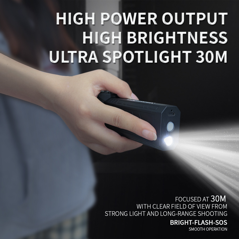 Strong Portable Fan Dust Elimination Fan With 2 Hour Battery SOS LED Light 1