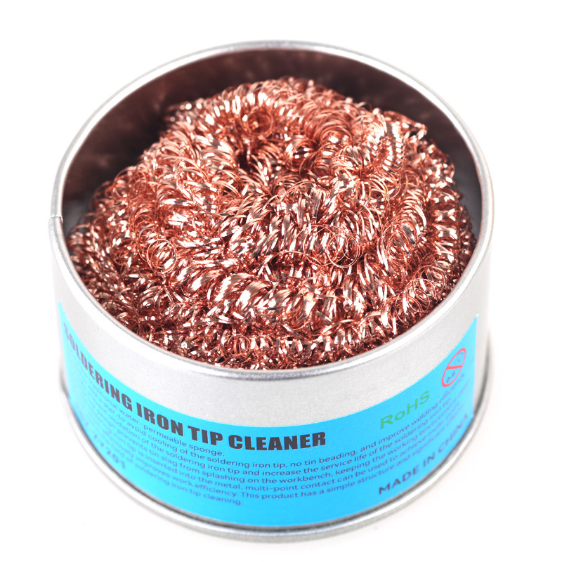 Professional Soldering Iron Tip Cleaner Ball Steel Wire Desoldering Tool For Quick Waste Removal 6