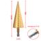 HSS Titanium Coated Step Drill Bit HighSpeed Steel Cone Drill for Metal Wood Plastic