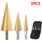 HSS Titanium Coated Step Drill Bit HighSpeed Steel Cone Drill for Metal Wood Plastic
