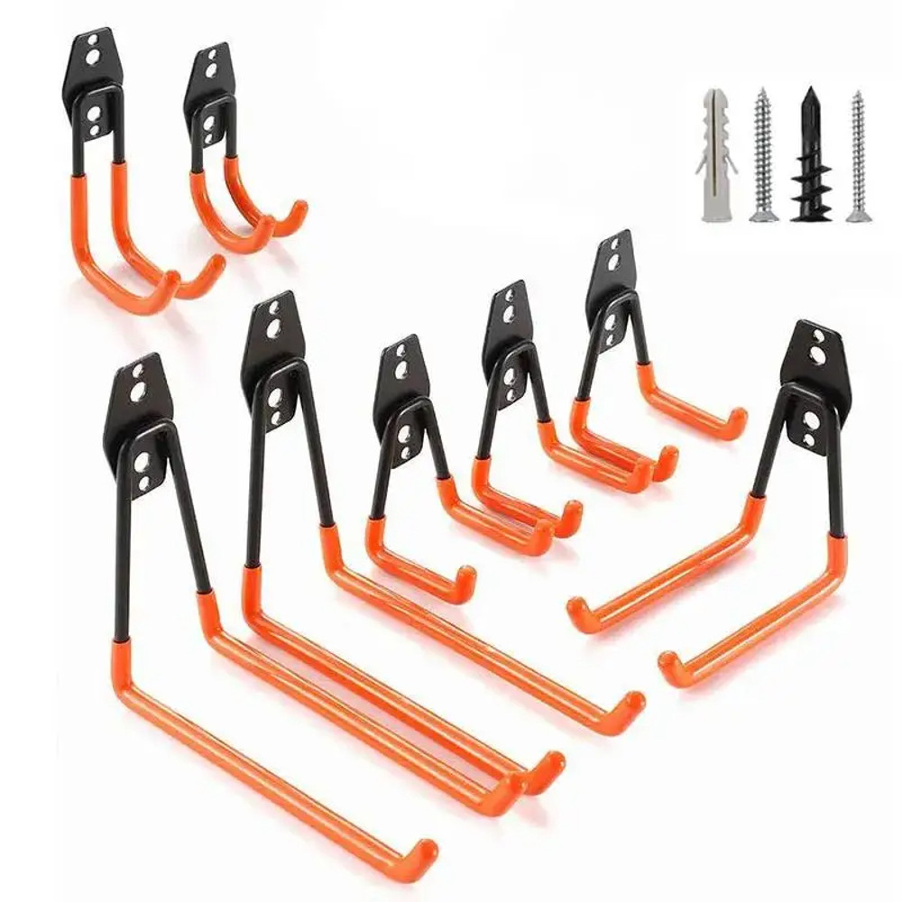 Wall Mount Bicycle Hanger Hooks Heavy Duty Storage Hook for Garage Ladders Garden Tools