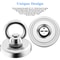 Super Strong Neodymium Fishing Magnets Heavy Duty Rare Earth Magnet with Eyebolt for Salvage & Magnetic Fishing