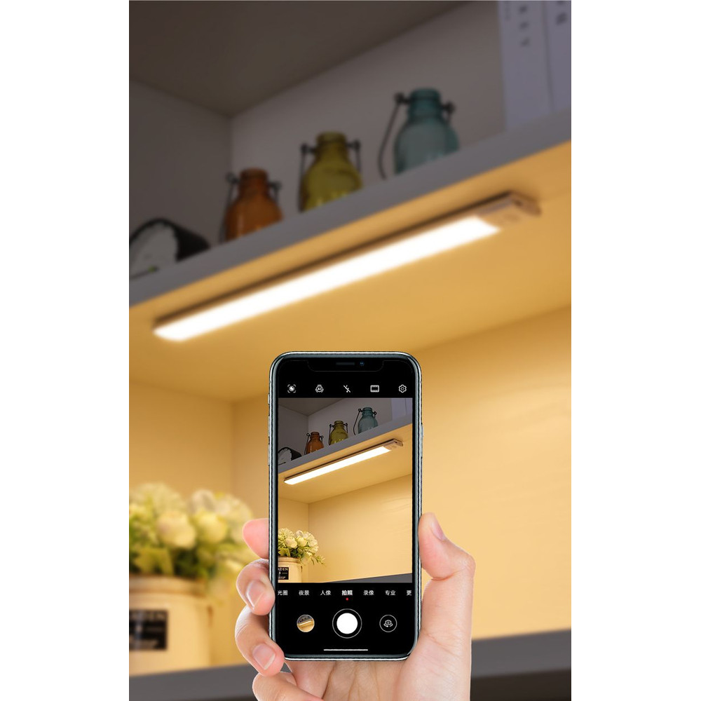 Motion Sensor LED Lamp USBC Rechargeable Durable Aluminum Light for Cabinets Kitchen  Wardrobe