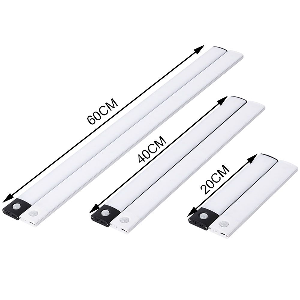 Motion Sensor LED Lamp USBC Rechargeable Durable Aluminum Light for Cabinets Kitchen  Wardrobe