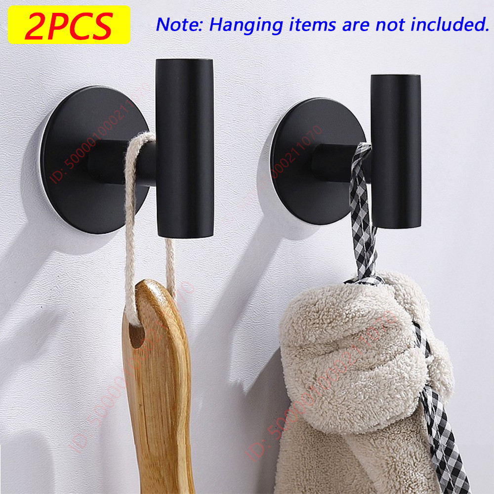 Stainless Steel Wall Hook Adhesive Robe Hooks For Towel Coat Key Bathroom Kitchen Storage Accesso 10