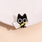 Cute Tiny Black Cat Enamel Pin Cartoon Animal Brooch for Jewelry Jackets Gift Giving