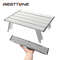 Mini Folding Camping Table, Lightweight Outdoor Aluminum Table for Hiking, Beach & Travel, Compact Roll Up Design
