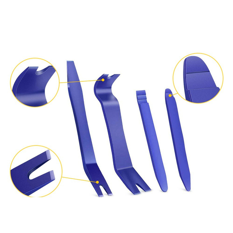 Professional Car Trim Removal Tool Kit5 Piece Auto Panel Clip Remover For DashboardStereo DVD  Inte 6