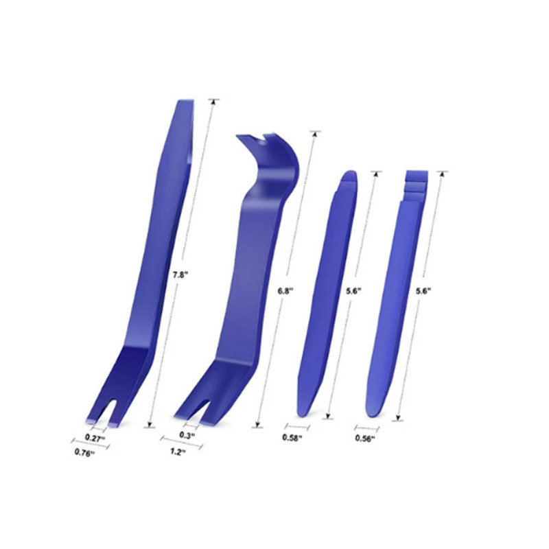 Professional Car Trim Removal Tool Kit5 Piece Auto Panel Clip Remover For DashboardStereo DVD  Inte 5