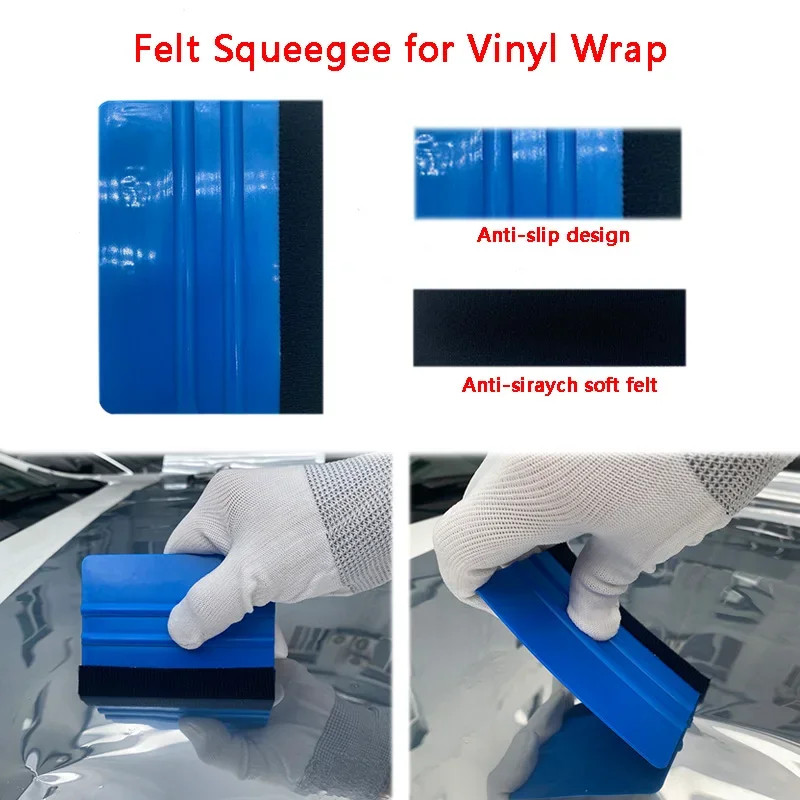 Car Wrapping Tools Kit Auto Foil Set With Vinyl Wraps Squeegee Scraper Cutter Knife For Perfect Fi 2