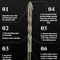 HighFourEdged Serrated Eccentric Drill Bit Dry Drilling For Ceramic Tiles Glass Marble Concrete 3