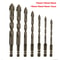 HighFourEdged Serrated Eccentric Drill Bit Dry Drilling For Ceramic Tiles Glass Marble Concrete 10