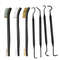 Double End Steel Wire Brush & Nylon Pick Set Universal Hunting Gun Cleaning Kit for Tactical Rifle Maintenance