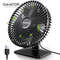 Gaiatop Portable USB Desk Fan, 90° Adjustable, Ultra-Quiet 4-Speed Cooling Fan for Home, Office & Travel