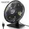Gaiatop Portable USB Desk Fan, 90° Adjustable, Ultra-Quiet 4-Speed Cooling Fan for Home, Office & Travel