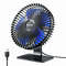 Gaiatop Portable USB Desk Fan, 90° Adjustable, Ultra-Quiet 4-Speed Cooling Fan for Home, Office & Travel