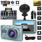 HD 1080P Dual Lens Dash Cam Front Rear Car DVR Camera with GSensor Night Vision Loop Recording
