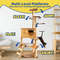 Wooden Cat Tree For Large Cats 6Tier Tower With Space Capsules Scratching Posts Modern Indoor Cat 4