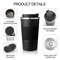 Stainless Steel Reusable Coffee Cup Reusable Travel Coffee Mug for Office & Car