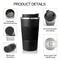 Stainless Steel Reusable Coffee Cup Reusable Travel Coffee Mug for Office & Car