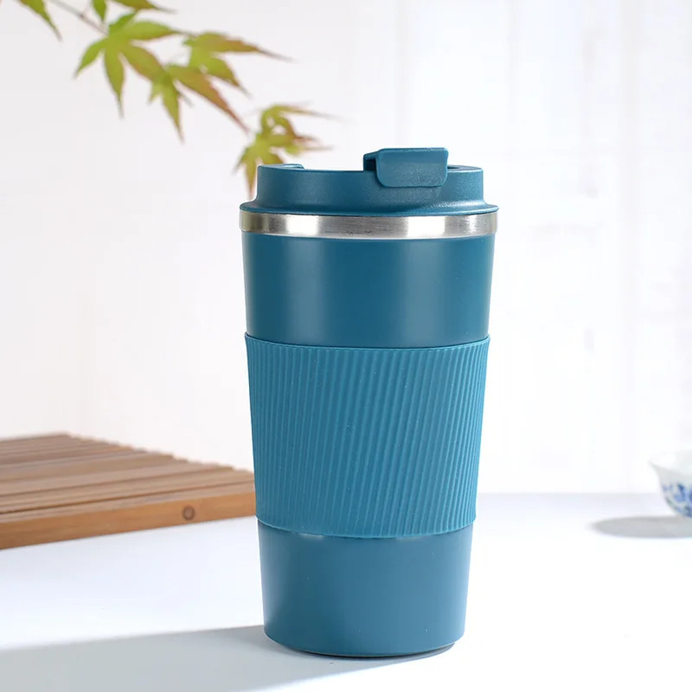 Stainless Steel Reusable Coffee Cup Reusable Travel Coffee Mug for Office & Car
