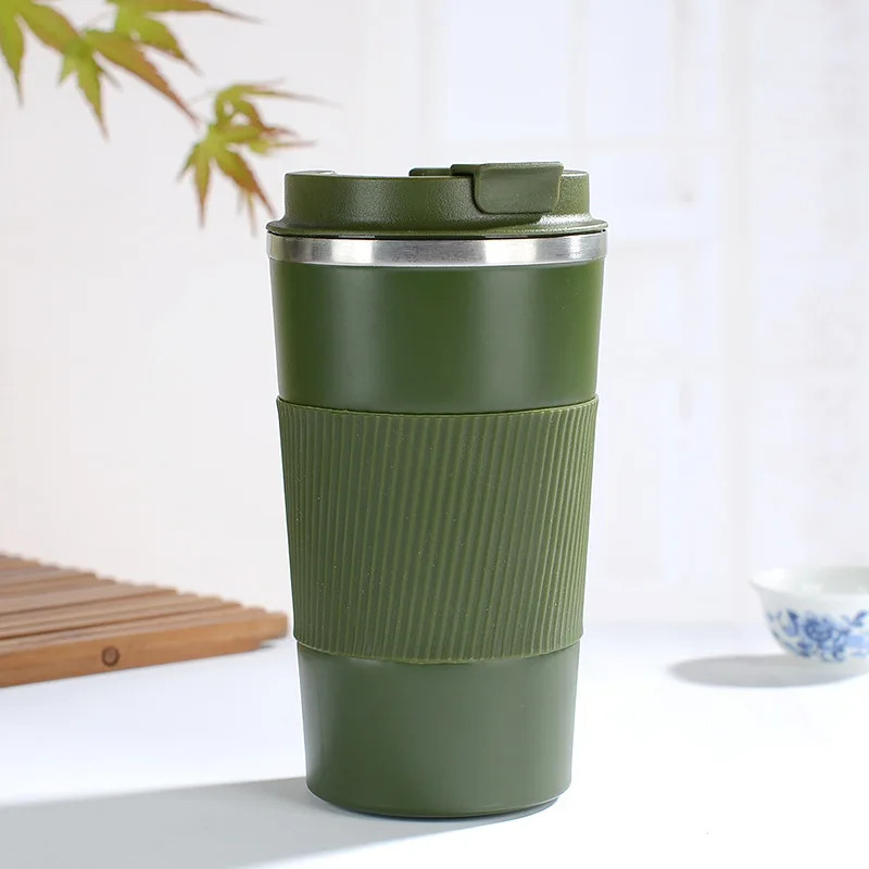 Stainless Steel Reusable Coffee Cup Reusable Travel Coffee Mug for Office & Car