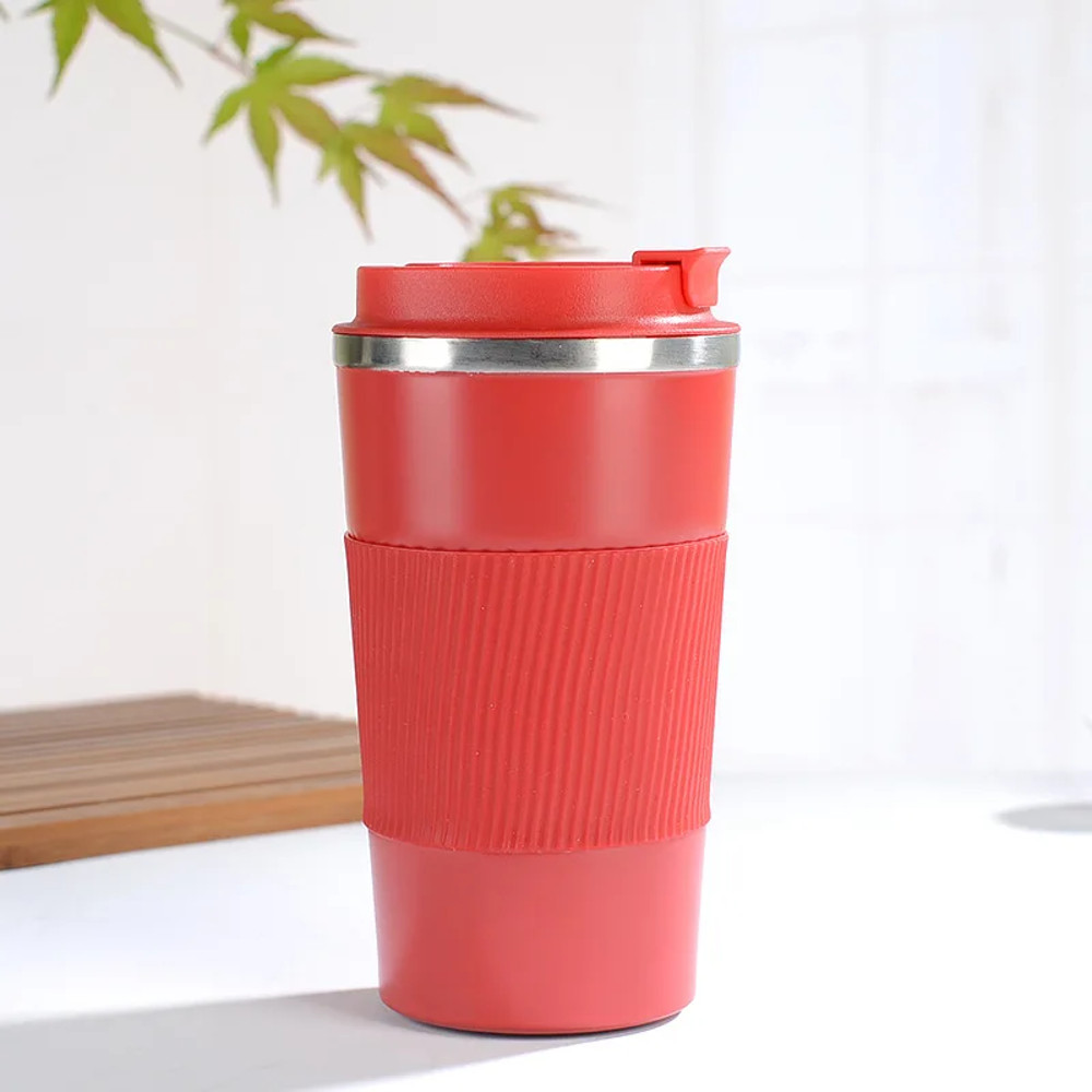 Stainless Steel Reusable Coffee Cup Reusable Travel Coffee Mug for Office & Car
