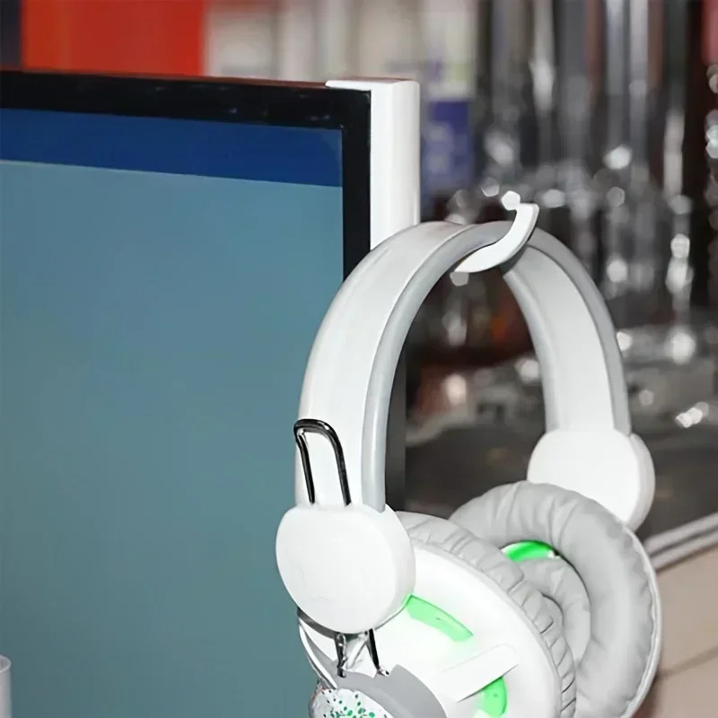 Headphone Headset Hanger StickOn Wall Hook Monitor Earphone Stand Secure DamageFree Storage 1