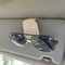 Universal Car Sun Visor Sunglasses Holder PU Leather Magnetic Clip For Glasses Cards Pens Auto Acc 6
