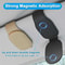 Universal Car Sun Visor Sunglasses Holder PU Leather Magnetic Clip For Glasses Cards Pens Auto Acc 5